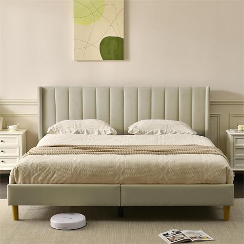 YUHUASHI King Bed Frame，Platform Bed - Image 3