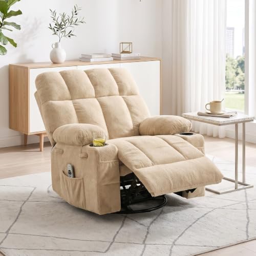 IDEALHOUSE Oversized Rocking Recliner Chair by IDEALHOUSE