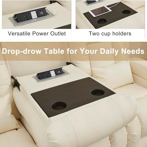 URRED Power Loveseat Recliner Sofa - Image 7