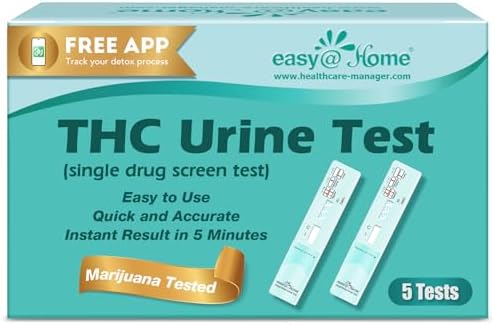 Easy@Home 5 Pack Marijuana Drug Test Kit by EasyHome