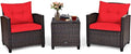 COSTWAY 3PCS Wicker Patio Furniture Set by COSTWAY