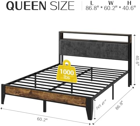OLEVS Queen Size Bed Frame - Image 2