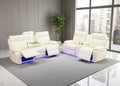 2 Piece Leather Sofa Sets, Power Recliner Sofa and Loveseat Set by Toseslo