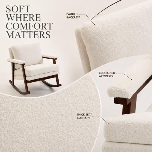 Nursery Rocking Chair for Adults and Small Spaces - Image 4