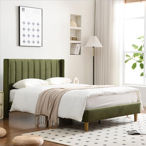 YUHUASHI Full Bed Frame，Platform Bed by YUHUASHI