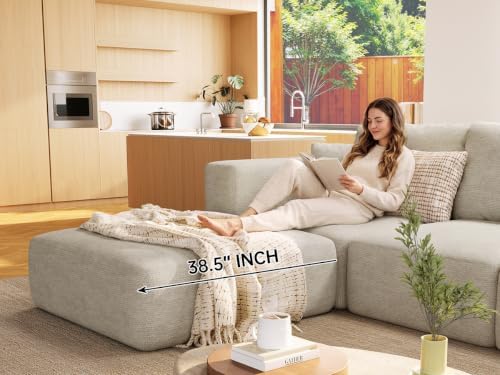 150" Oversized Boneless Couch for Living Room Modular Sectional Sofa - Image 2