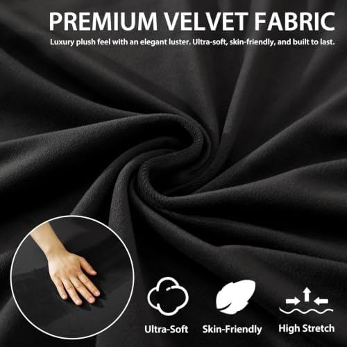 XINEAGE Velvet Futon Cover, Stretch Armless Futon Slipcover - Image 4