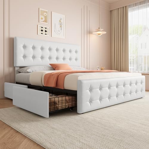 IDEALHOUSE King Size Bed Frame by IDEALHOUSE