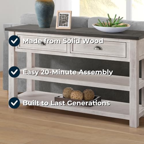 Martin Svensson Home Monterey Solid Wood Sofa Console Table - Image 4