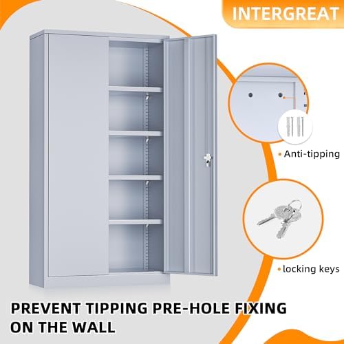 INTERGREAT Metal Storage Cabinet - Image 4