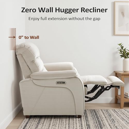 MCombo Zero Wall Hugger Power Loveseat Recliner Sofa - Image 3