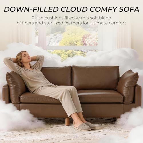 CHITA 127" Leather Super Large Sectional Couches - Image 6