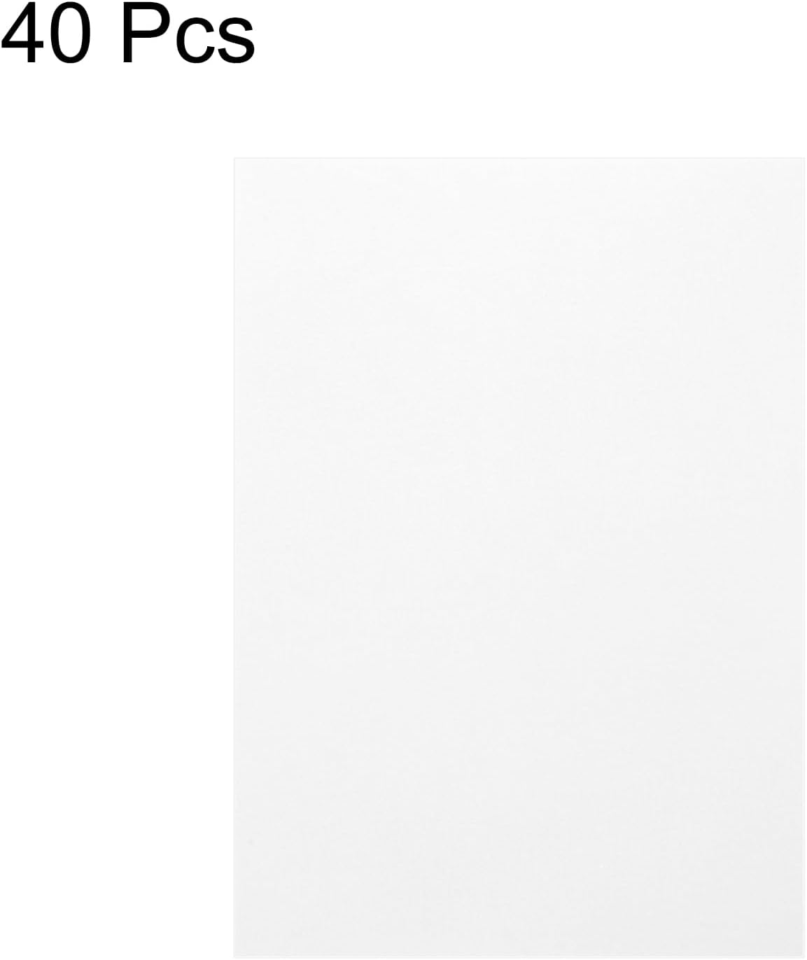 MECCANIXITY Colored Vellum Paper, 40 Sheet White Transparency 8.5 x 11 Printable Vellum Paper, Translucent Vellum Sheets for Printing Wedding Invitations Ink Jet Laser Printer