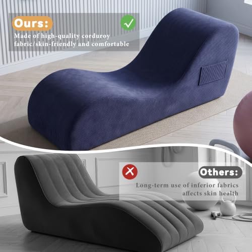 Yoga Lounge Chair for Adult, Modern Boneless Chaise Lounge Chair, Ergonomic - Image 3