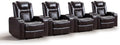 CANMOV Electric Power Recliner Chair Set of 4, Breathable Leather Home Theater by CANMOV