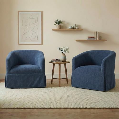 KISLOT Modern Swivel Accent Chair, Barrel Chair by Kislot