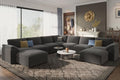 EASE MOOSE Oversized Sectional Sofa, U Shaped Deep Modular Cloud Couch by EASEMOOSE