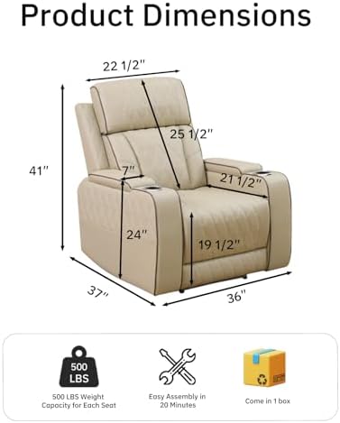 Living Room Furniture Sets, Power Recliner Sectional Sofa - Image 2