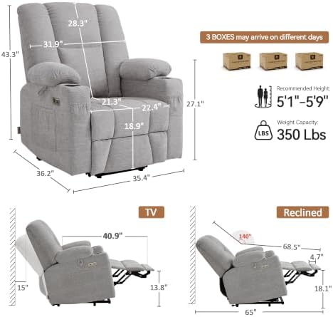 MCombo Power Lift Recliner Chair - Image 3