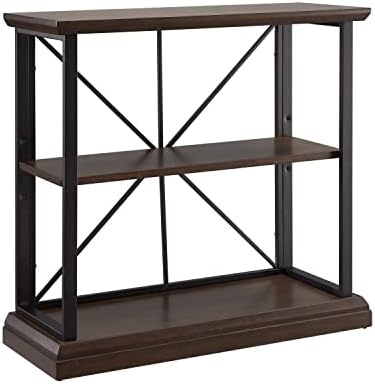 Leick Home Finnick Bookcase, Dark Earth, Matte Black by LeickFurniture
