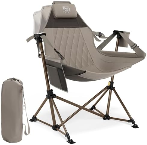 TIMBER RIDGE Hammock Camping Chair, Oversized Swinging Chair, 400lbs Load by TIMBERRIDGE