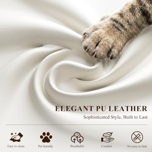 MALOL 51" Leather Loveseat Sofa - Image 4