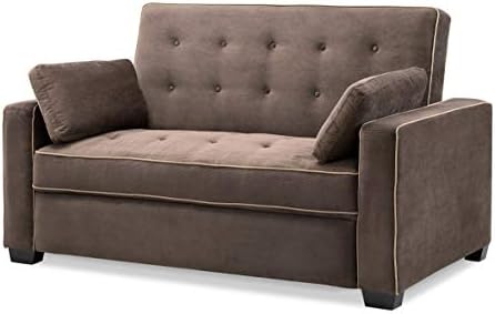 Serta Ainsley 72.6" Convertible Sleeper Sofa, Queen Size, Dreamcoil Comfort by SertaDreamConvertibles