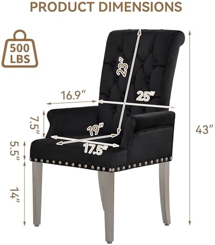 WUTUTUEE Velvet Dining Chair - Image 2