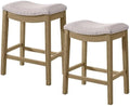 ROME + OAK Parker 26 Inch Counter Stool, Backless Saddle by ROMEOAK