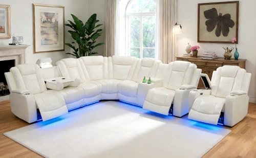 Power Recliner Sectional Sofa Set, Reclining Sectional Sofa by LianHongDirect-Nervlox
