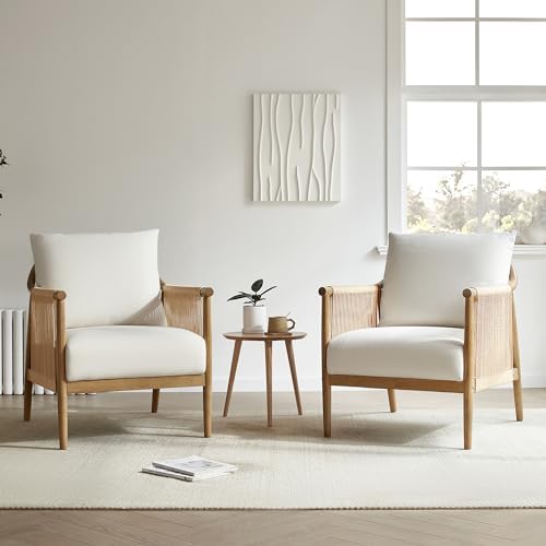CHITA Braid Accent Chair with Wood Frame and Paper Cord Armrest - Image 4