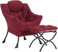 Furlide Lazy Chair with Ottoman, Soft Comfy Chair by Furlide