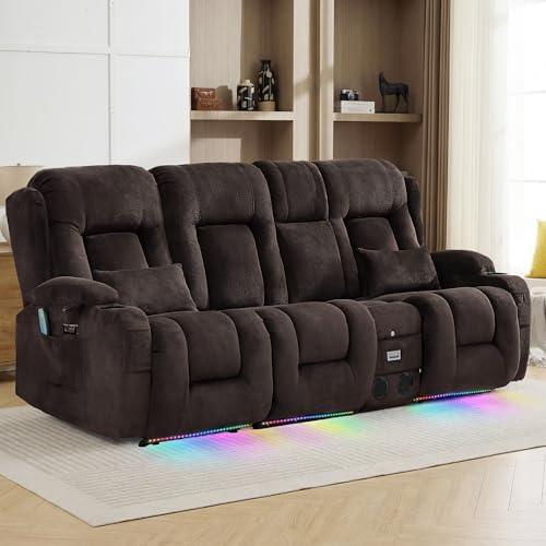 TUNYI Wall Hugger Loveseat Recliner Sofa by Becomesyourhomepartner