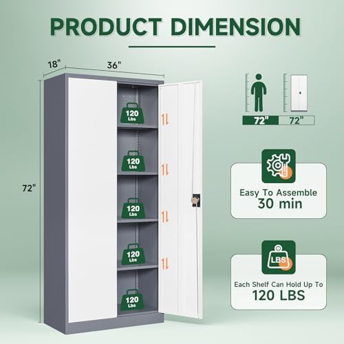 Letaya Metal Garage Storage Cabinets - Image 3