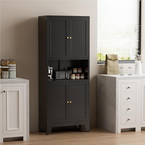 COFaR 69" Pantry Cabinet, Metal Storage Cabinet - Image 6