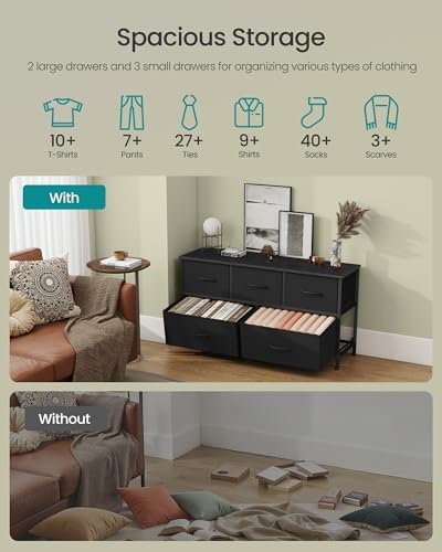 SONGMICS Dresser for Bedroom, Wide Dresser - Image 4