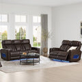 Watson & Whitely Genuine Leather Power Reclining Sofa & Loveseat Set by WatsonWhitely