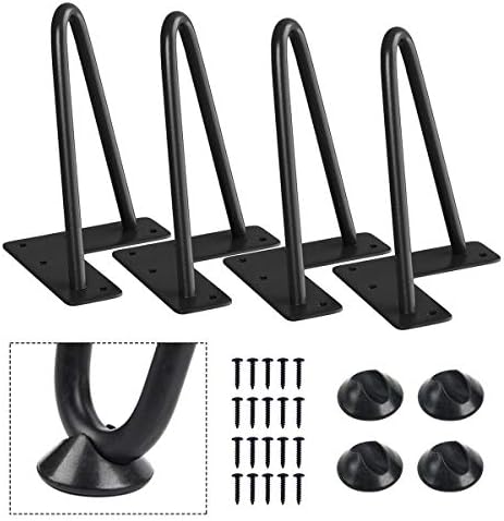 SMARTSTANDARD 6 Inch Heavy Duty Hairpin Furniture Legs by SMARTSTANDARD