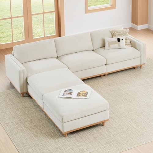 CHITA 118” Super Large Sectional Modular Sofa, Down Filled, 5 Seat by Unknown