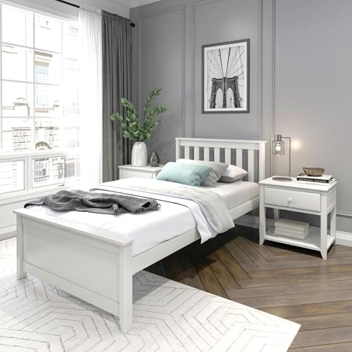 Plank+Beam Solid Wood Twin Bed Frame, Platform Bed by PlankBeam