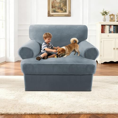 2 Pieces T Cushion Chair Covers - Image 3