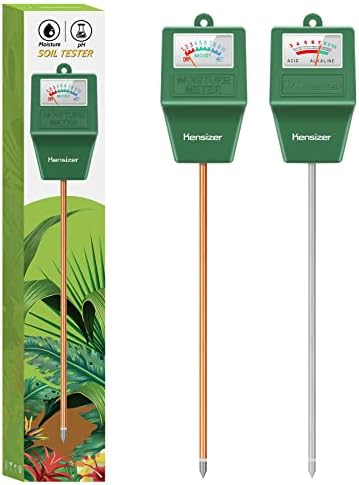 Kensizer Soil Tester, Soil Moisture/pH Meter, Gardening Farm Lawn Test Kit Tool by Kensizer