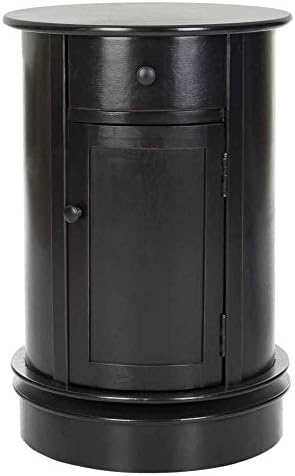 SAFAVIEH Tabitha Wood Side Table, 17.7" Distressed Black AMH5712B by Unknown