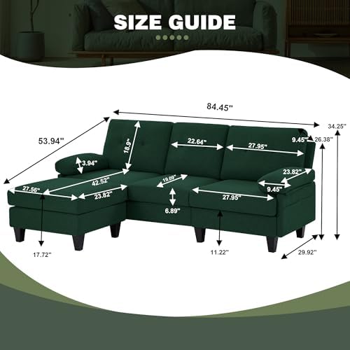 84" L‑Shaped Sectional Sofa - Image 2