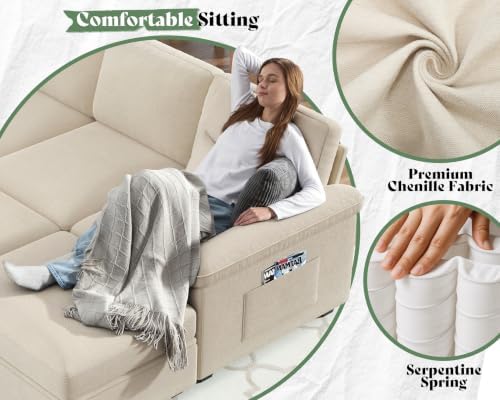 VanAcc 81" Sofa Bed, Sleeper Sofa - Image 6