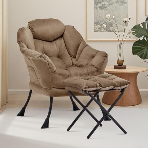 Lazy Chair with Ottoman, Comfy Reading Chair - Image 2