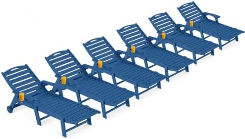 Ciokea Lounge Chair Outdoor Set of 6, Oversized Chaise Lounge Chair by Ciokea