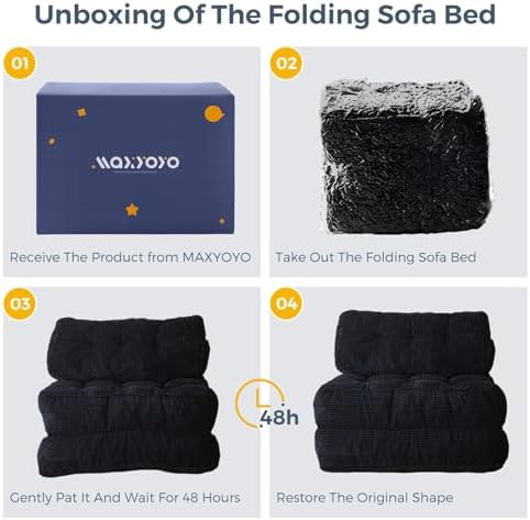 MAXYOYO Folding Sofa Bed, Convertible Chair Bed - Image 6
