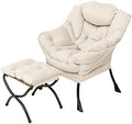 Welnow Lazy Chair with Ottoman, Reading Chair with Footrest by LifeGetsBetterWithWelnow