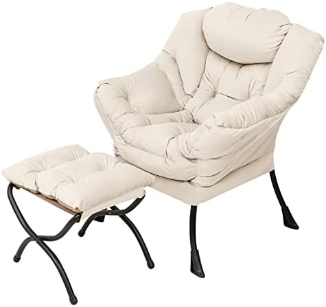 Welnow Lazy Chair with Ottoman, Reading Chair with Footrest by LifeGetsBetterWithWelnow